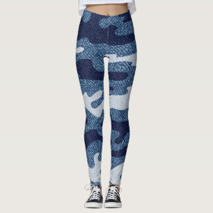 Leggings Camouflage tacheté Denim Jeans Motif