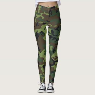 Leggings Camouflage vert