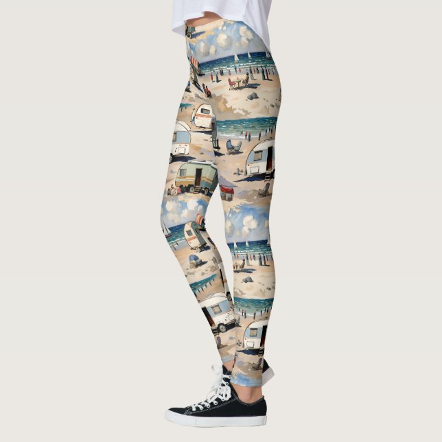 Leggings Camp Caravan vacances d'été (Gauche)