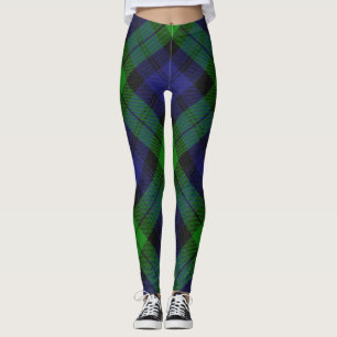Leggings Campbell Clan Tartan Plaid Black Watch