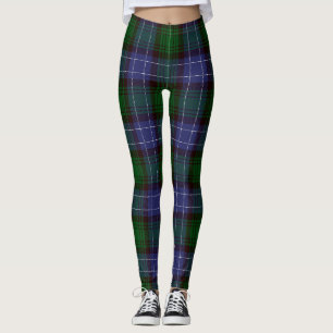 Leggings Campbell Tartan Green Plaid