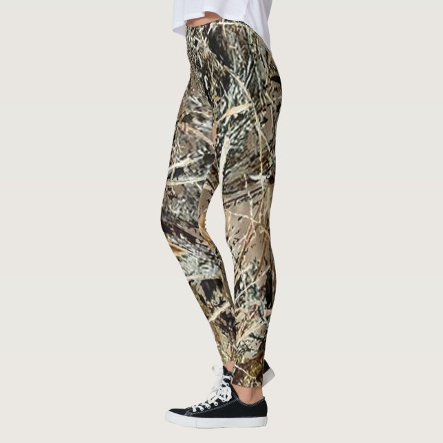 Leggings camping aveugle de chasse de vrai camoflage frais (Gauche)