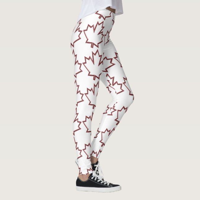 Leggings canadiens de feuille d'érable (Droite)
