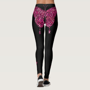 Leggings Cancer du sein Ruban rose