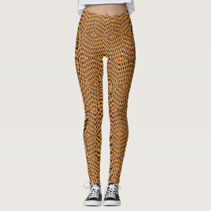 Leggings Candy Corn Motif géométrique