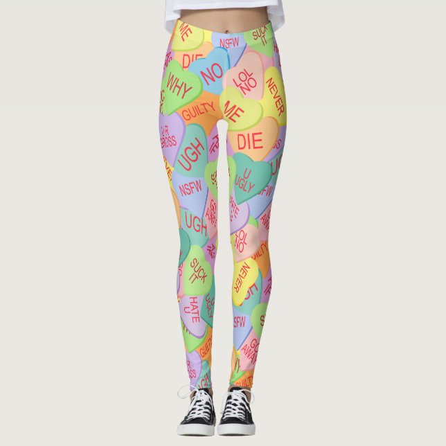 Leggings Candy Hearts Motif - SFW (Devant)