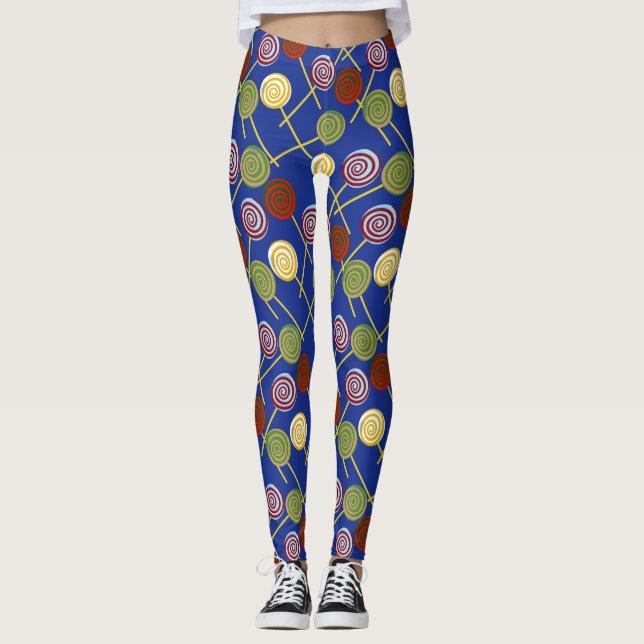 Leggings Candy pattern | Lollies pattern | lollipop 4 (Devant)