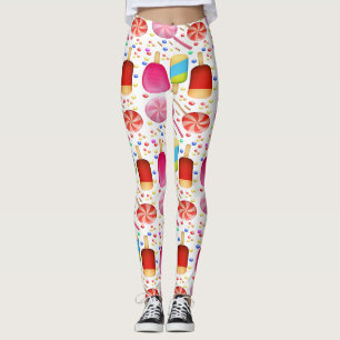 LEGGINGS CANDY SWEET MOTIF RAINBOUR