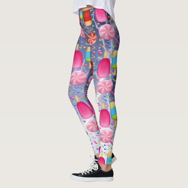 LEGGINGS CANDY SWEET MOTIF RAINBOUR (Gauche)