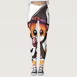 Leggings candyween - chatte sorcière halloween