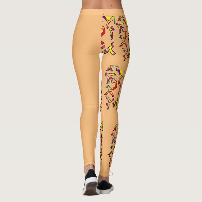 Leggings capoeira ginga équipement chaussettes tongs (Dos)