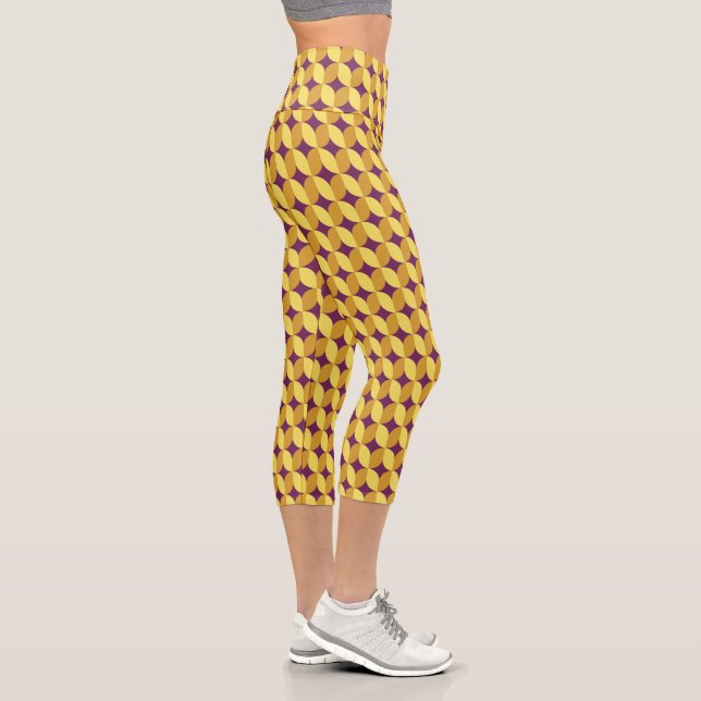 Leggings Capri 60s Retro Patterned (Droite)