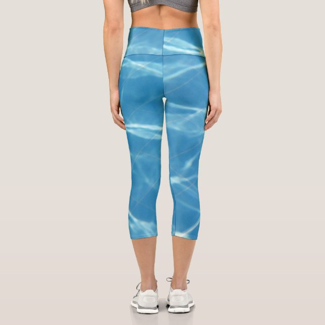 Leggings Capri Abstrait | Zazzle_Growshop. (Verso)