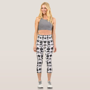 Leggings Capri Abstraite folk ethno africaine traditionnelle auto