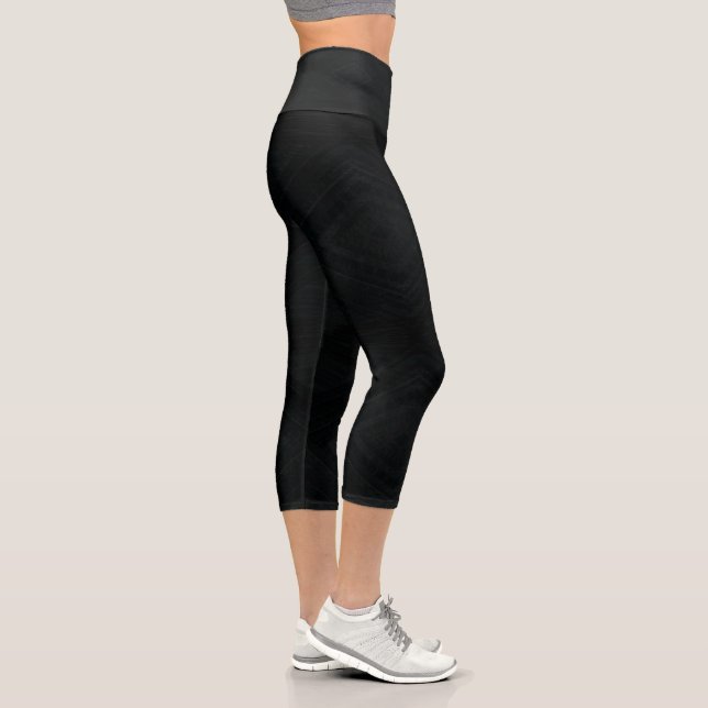 Leggings Capri Acceptation | Texture Abstraite foncée (Droite)