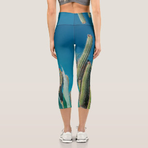 Leggings Capri Afrique Désert Cactus Plantes Prickly Pear
