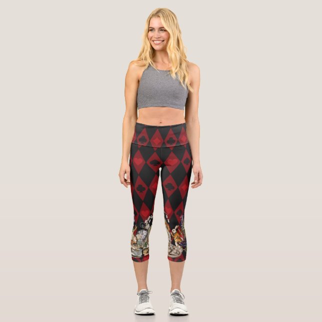 Leggings Capri Alice au pays des merveilles Mad Cheshire Chat (Recto)