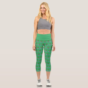 Leggings Capri Alien dans son petit vaisseau spatial
