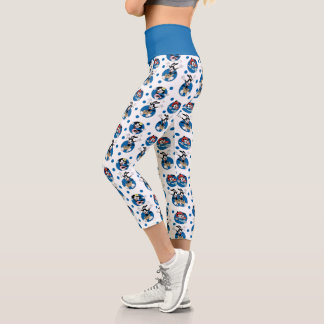 Leggings Capri Animaniacs | Yakko, Wakko, & Motif du cercle de po