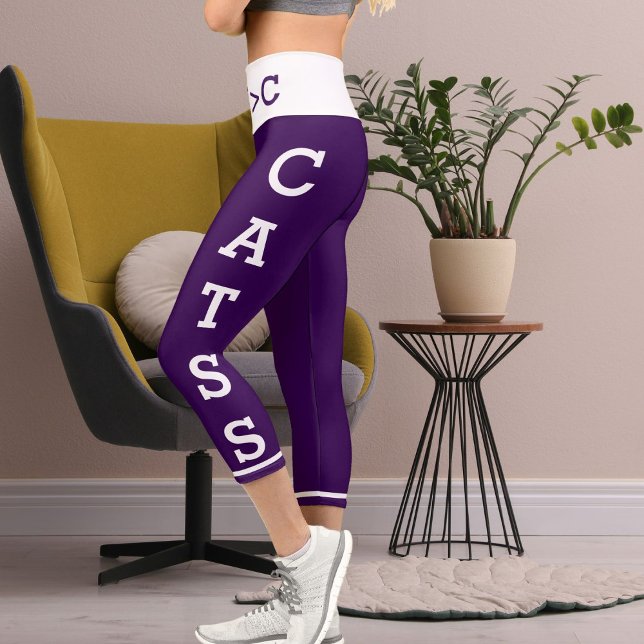 Leggings Capri Animaux de compagnie personnalisés Mamas Chats Cap (Créateur téléchargé)