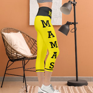 Leggings Capri Animaux de compagnie personnalisés Mamas Chats Cap