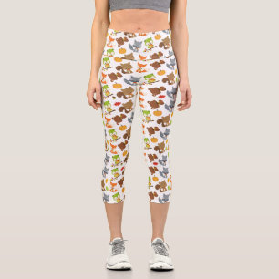 Leggings Capri Animaux de forêt, Animaux de forêt, Animaux d'auto