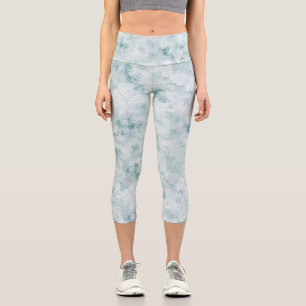 Leggings Capri Aqua Grunge