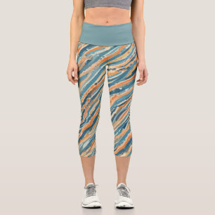 Leggings Capri Aquarelles baignées de soleil