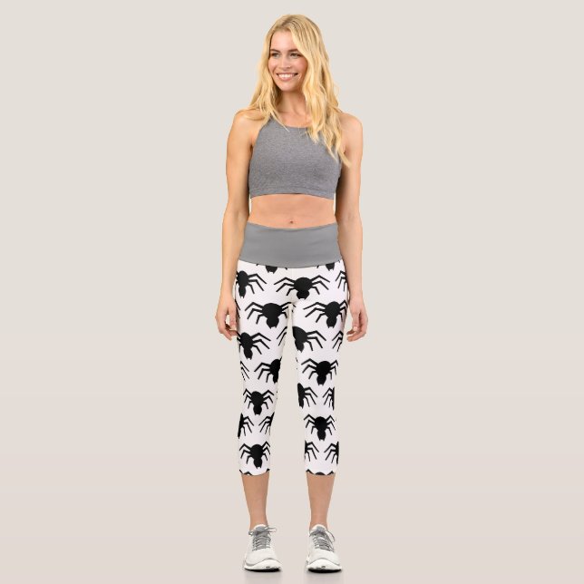 Leggings Capri Araignée noire (Recto)