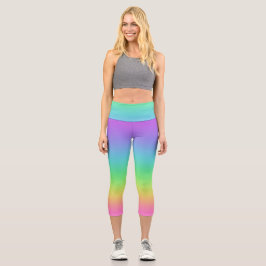 Leggings Capri Arc-en-ciel