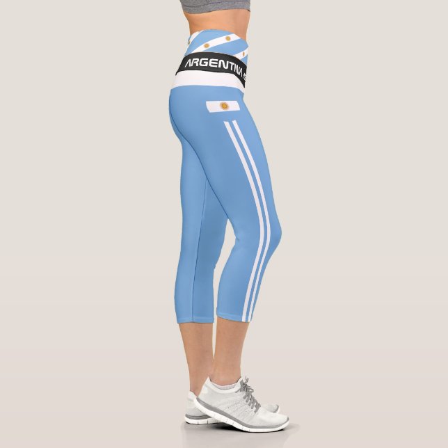 Leggings Capri Argentine & Argentine Drapeau mode, Fitness, Sport (Droite)