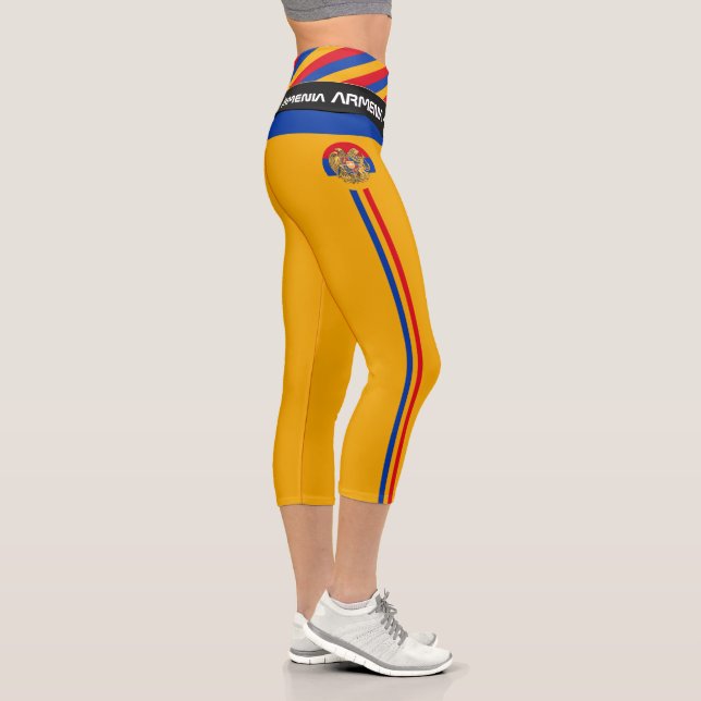 Leggings Capri Arménie & Arménienne Drapeau mode, Fitness, Sports (Droite)