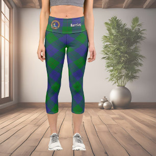 Leggings Capri Armoiries du clan Barclay sur tartan