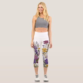 Leggings Capri Art botanique