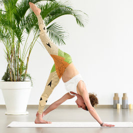 Leggings Capri Art culturel aztèque