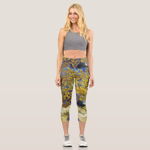 Leggings Capri Art de Van Gogh Mulberry Tree