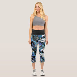 Leggings Capri Aussie Wild Kingfisher