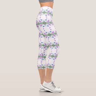 Leggings Capri avec Papillons