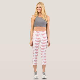 Leggings Capri axolotl rose pâle