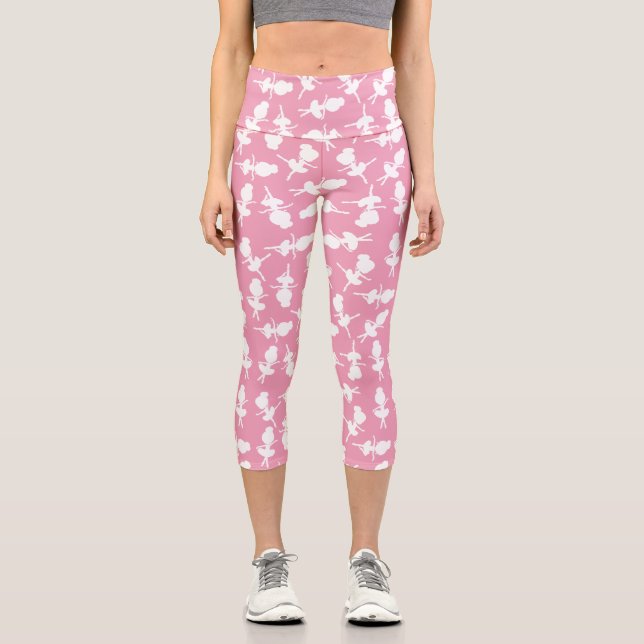 Leggings Capri Ballerina Motif, Ballet Girls, Ballet Dance (Recto)