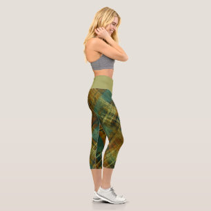 Leggings Capri Bande de pistaches de tarte autonumentale désorgan