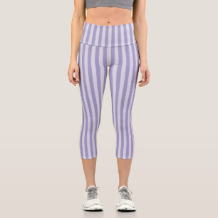 Leggings Capri Bandes pourpres