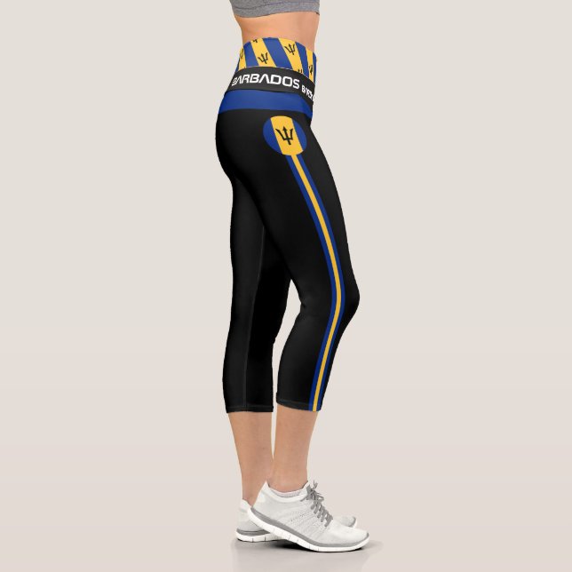 Leggings Capri Barbade & Barbade Drapeau mode, Fitness, Sports (Droite)