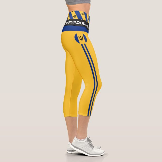 Leggings Capri Barbade & Barbade Drapeau mode, Fitness, Sports  (Droite)