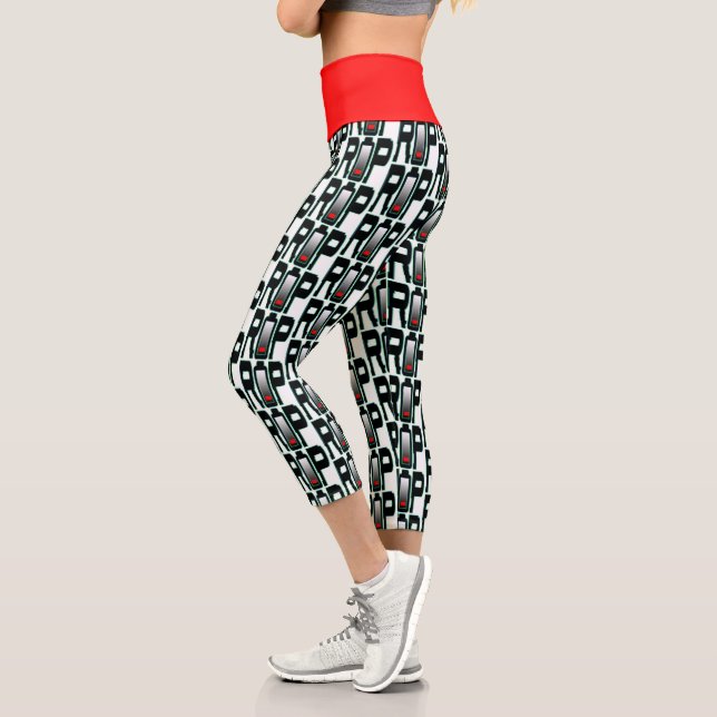 Leggings Capri Batterie RIP haute taille Yoga Capris (Gauche)