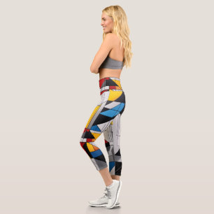 Leggings Capri Bauhaus Beat Capris Taille Haute