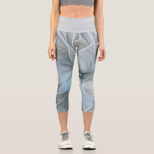 Leggings Capri Beauté Élégante Moderne Art Abstrait Fleur Fractal