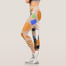 Bel classique moderne beige et marron abstrait