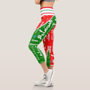 Leggings Capri Biélorussie Б л а р у с Légumineuses Fleurs de maï