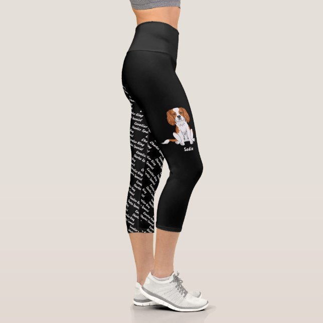 Leggings Capri Blenheim Cavalier Chien & Chien Nom et race (Droite)